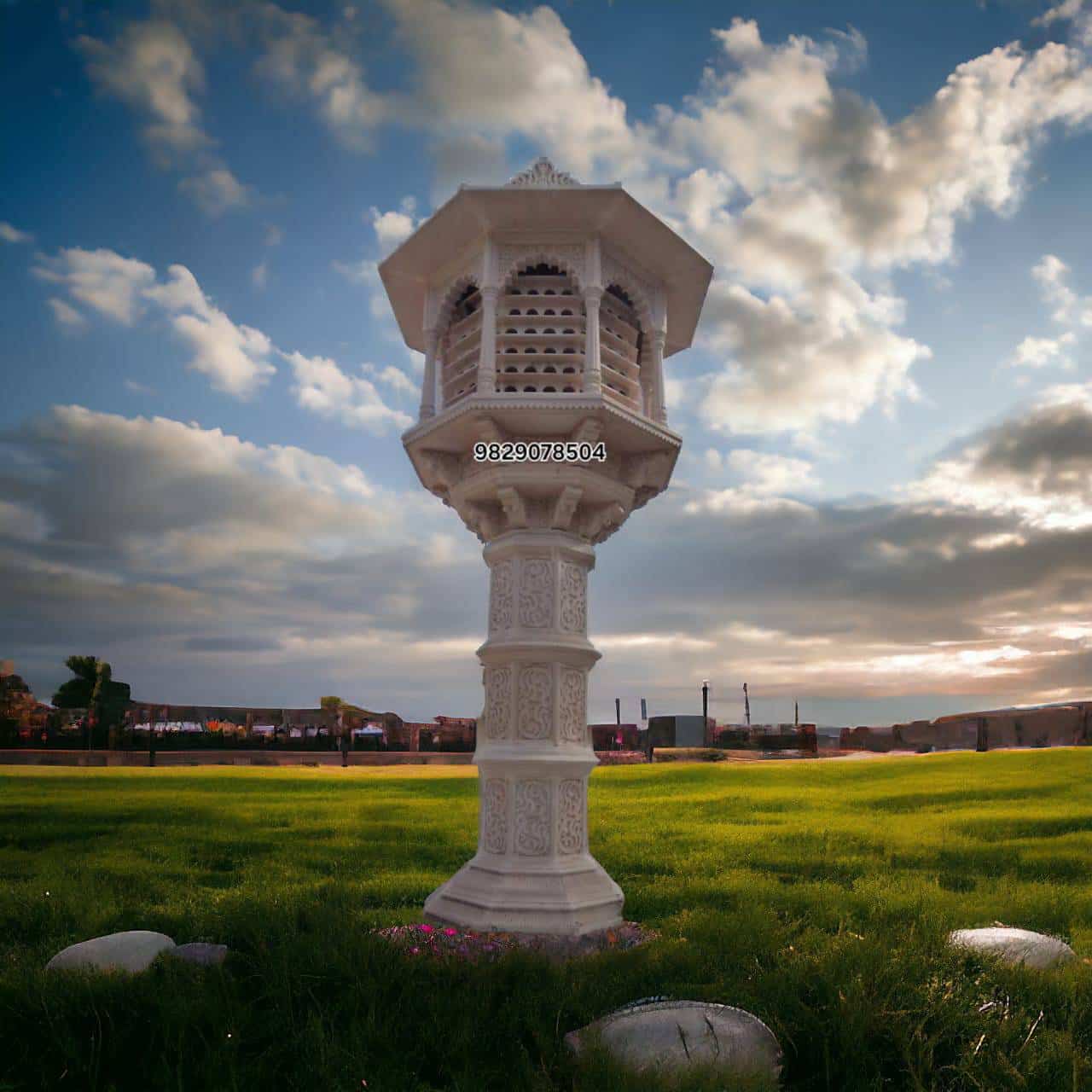 Garden Marble Pillars