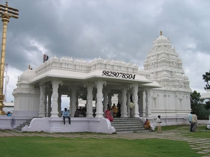 White Marble Temple Construction Work