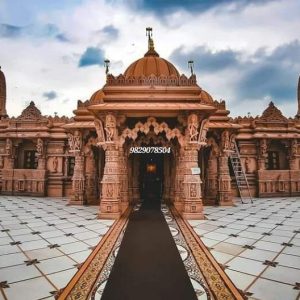 Outdoor White Marble Temple